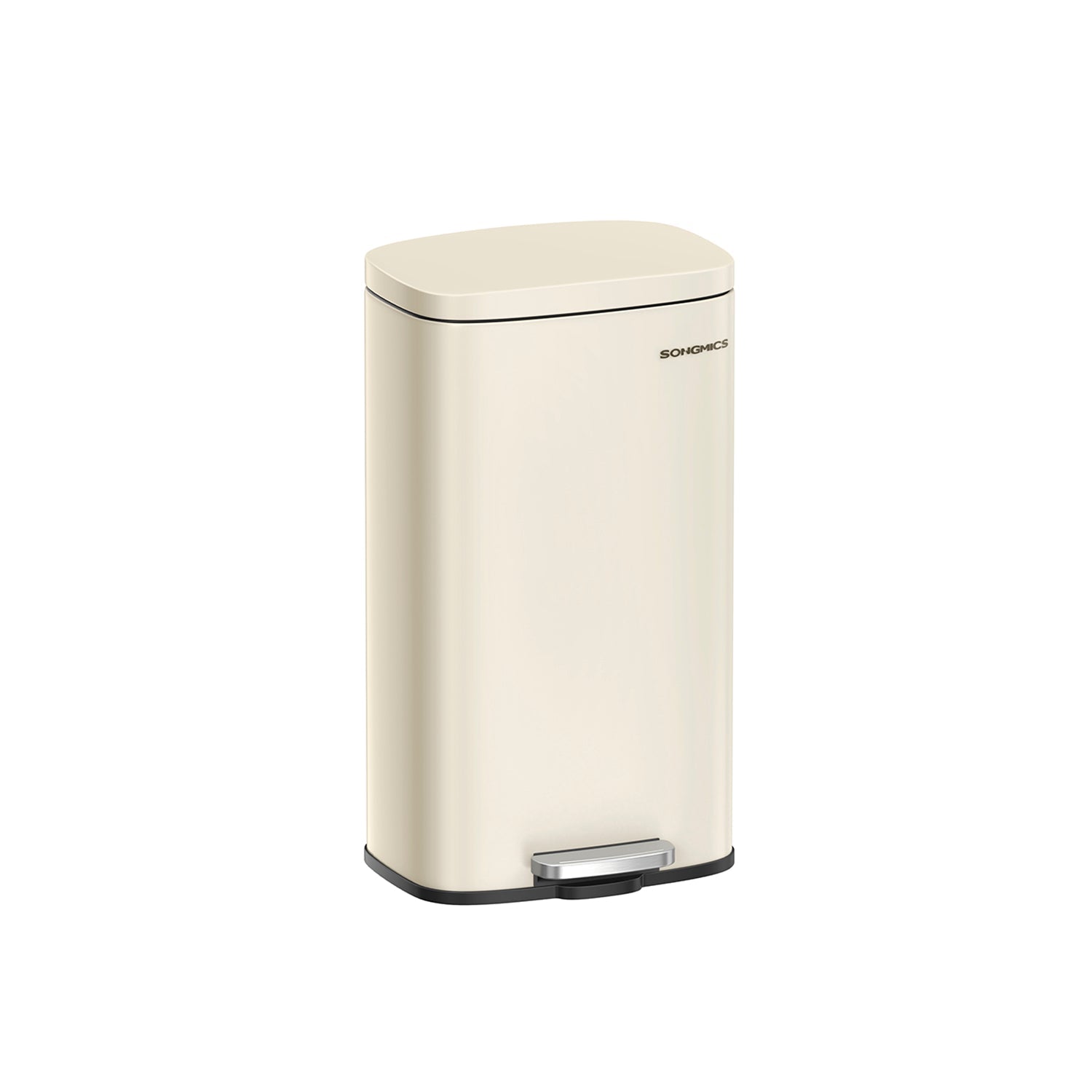 Abfallbehälter - Müll - 30 l - Metall - Abnehmbarer Behälter - Silber