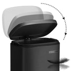 Abfallbehälter - 30 l - Pedaleimer - Softclose - Geruchslos - Schwarz