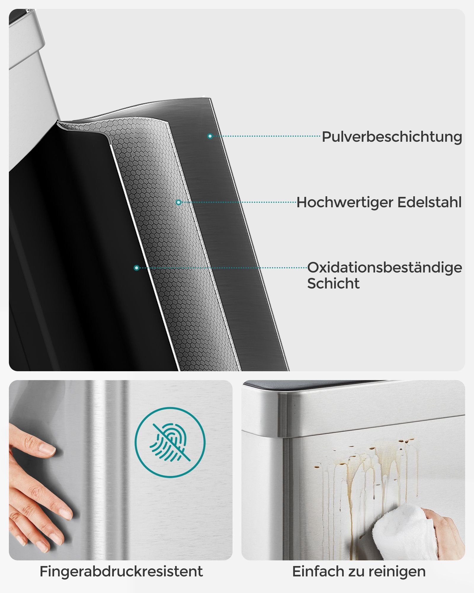 Küche Prullen Bin - mit weicher Schließdeckel