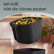 Gft-emmer - Geurdicht met Deksel en Handgreep - Zwart - 24 x 20 x 19,5 cm