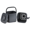 Gft-emmer - Geurdicht met Deksel en Handgreep - Grijs - 24 x 20 x 19,5 cm