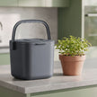 Gft-emmer - Geurdicht met Deksel en Handgreep - Grijs - 24 x 20 x 19,5 cm