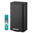 Pedaalemmer - Met Softclose-deksel en Uitneembare Binnenemmer - Zwart - 33,6 x 29,8 x 59,5 cm
