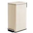 Pedaalemmer - 50 Liter - Soft-Close Deksel - Staal - Crème