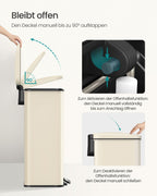Küche Prullen Box mit Deckel 40 Liter Sand Beige