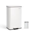 Küche Prullen Bin - 40 Liter - Pedal Grenbak - Schwarz