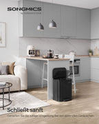 Müllbehälter 20 Liter mit Tintenschwarzdeckel