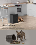 Müllbehälter 20 Liter mit Tintenschwarzdeckel