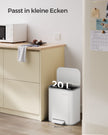 Müllbehälter - 20 Liter - mit Wolkwit Deckel
