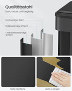 Abfalltrennsystem 2 x 15 l Tinte schwarz