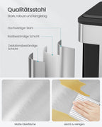 Küche Prullen -Bin Metallic Silber