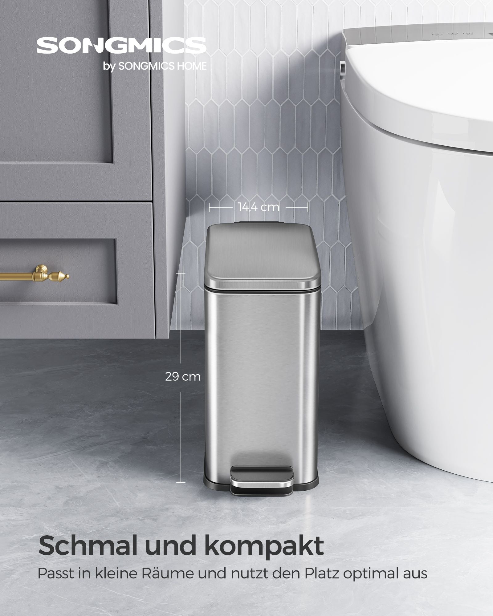 Kosmetikbox - 5 Liter - mit Silberdeckel