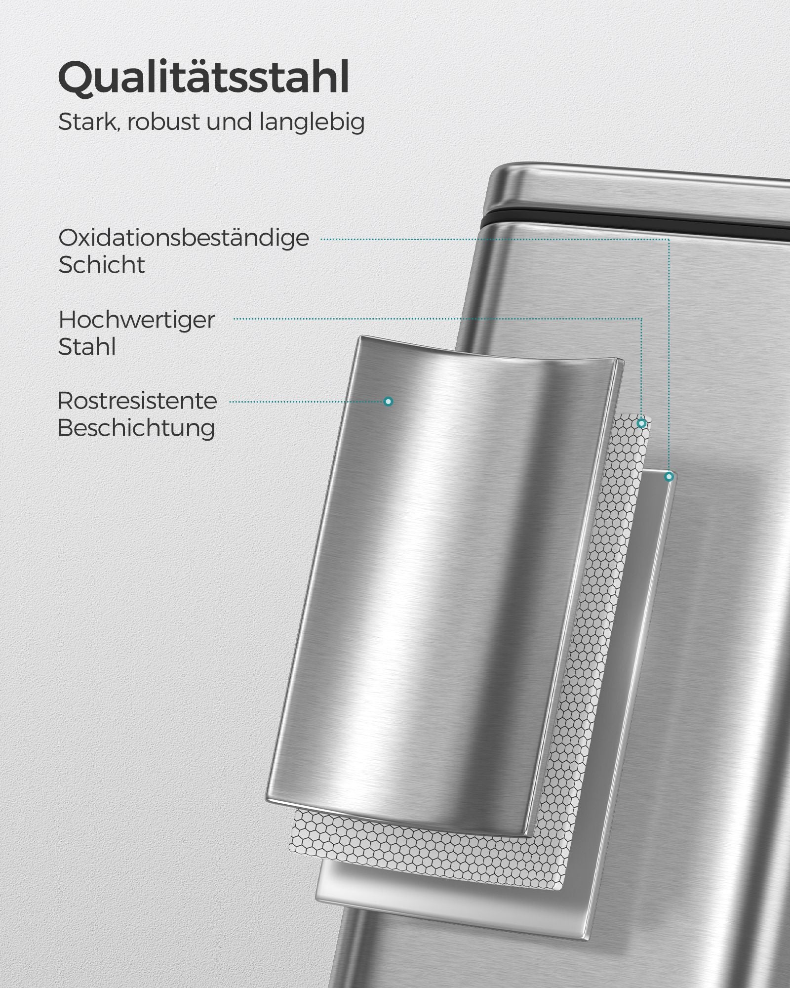 Kosmetikbox - 5 Liter - mit Silberdeckel
