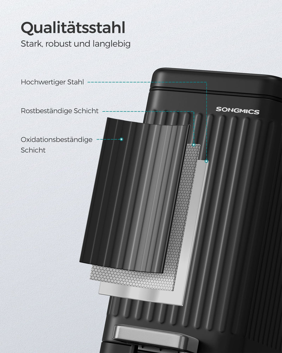 Kosmetikbox 10 Liter mit Tintenschwarzdeckel