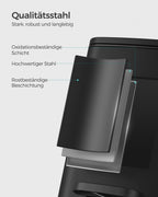 Kosmetikbox - mit Pedal - Schwarzer Stahl