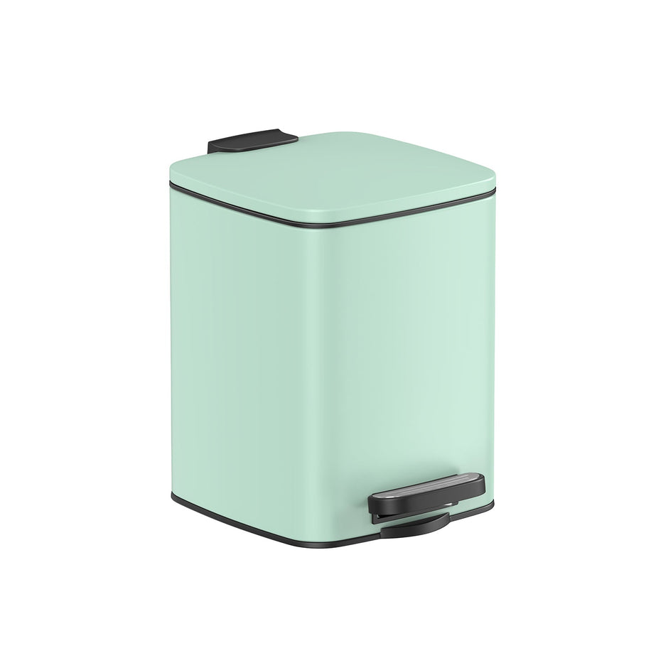 Kosmetikbox - mit Pedal - Schwarzer Stahl