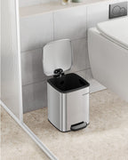 Kosmetikbox - mit Pedal - Schwarzer Stahl