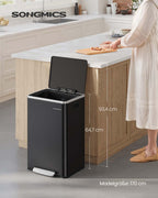 Mülleimer 50 l mit Deckel recyceln und Tintenblack verhandeln