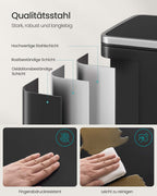 Mülleimer 50 l mit Deckel recyceln und Tintenblack verhandeln