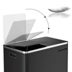 Müll - mit Pedal - 2 Kompartimente - Abnehmbare innere Eimer - schwarz