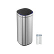 Müllbehälter - mit Bewegungssensor - Küche - 50 l - Silber
