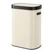 Sensor Prullenbak - 50 Liter - Soft-Close Deksel - Staal - Crème