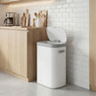 Sensor Prullenbak - 50 Liter - Soft-Close Deksel - Staal - Wit