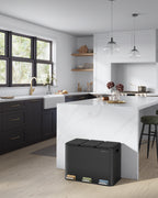 Küche Prullen Bin 3 x 15 l Untersekte Tinte -Black Bockets