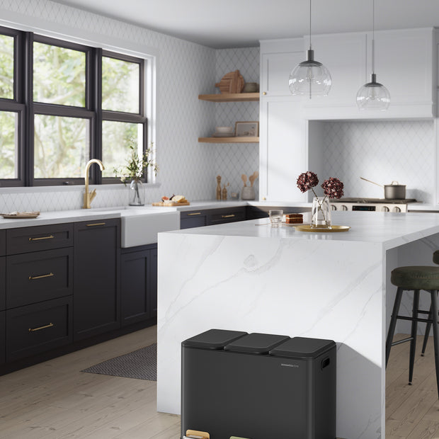 Küche Prullen Bin 3 x 15 l Untersekte Tinte -Black Bockets