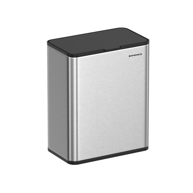 Müllbehälter mit Deckel für organische Abfälle aus Metall