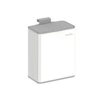 Müllbehälter mit Deckel für organische Abfälle aus Metall