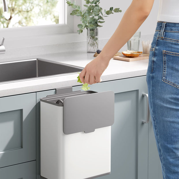 Hängende Müll kann 8 l mit Wollwolldeckel