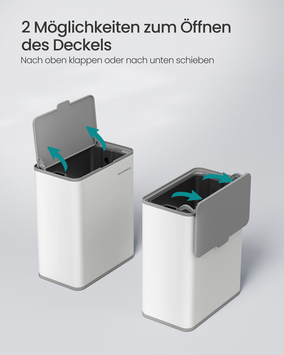 Hängende Müll kann 8 l mit Wollwolldeckel