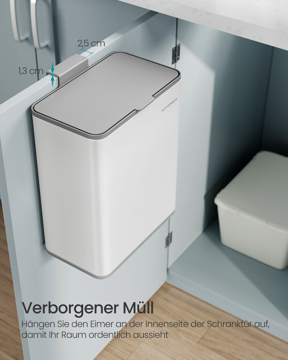 Hängende Müll kann 8 l mit Wollwolldeckel