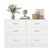 Commode - 6 Lades - Modern - 119 cm Breed - Wit