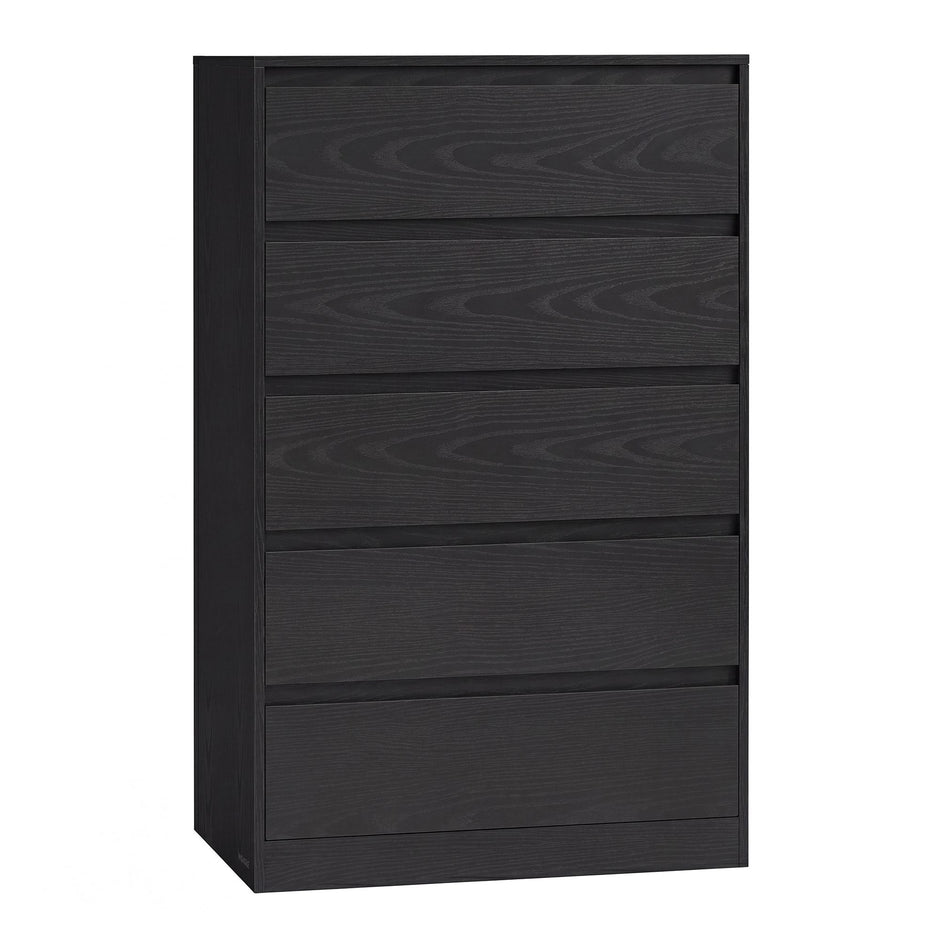Ladekast – 5 Lades – Modern en Minimalistisch – 60 x 40 x 97,4 cm – Ebbenzwart