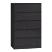 Ladekast – 5 Lades – Modern en Minimalistisch – 60 x 40 x 97,4 cm – Ebbenzwart
