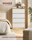 Nachtkastje - Met Lade - Eikenbeige en wolkwit - 60,2 x 40,4 x 97,4 cm