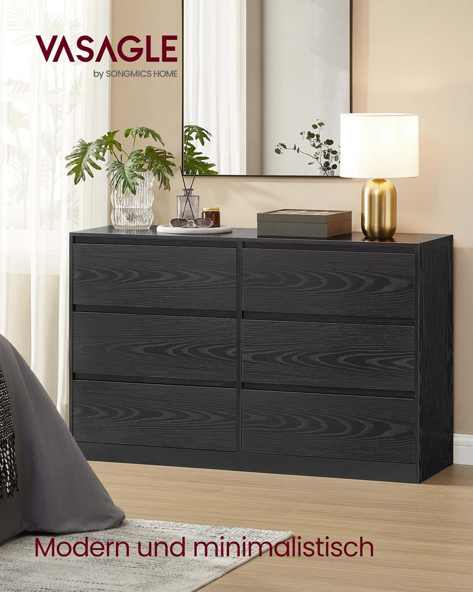 Slaapkamerkast – 6 Lades – Hout – Slaapkamer