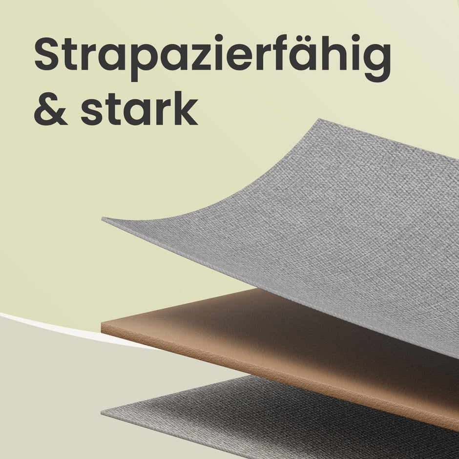 Brustkiste - 5 Stoffschubladen - Metallrahmen - Speicherschrank