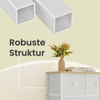 Brustkiste - 5 Stoffschubladen - Metallrahmen - Speicherschrank