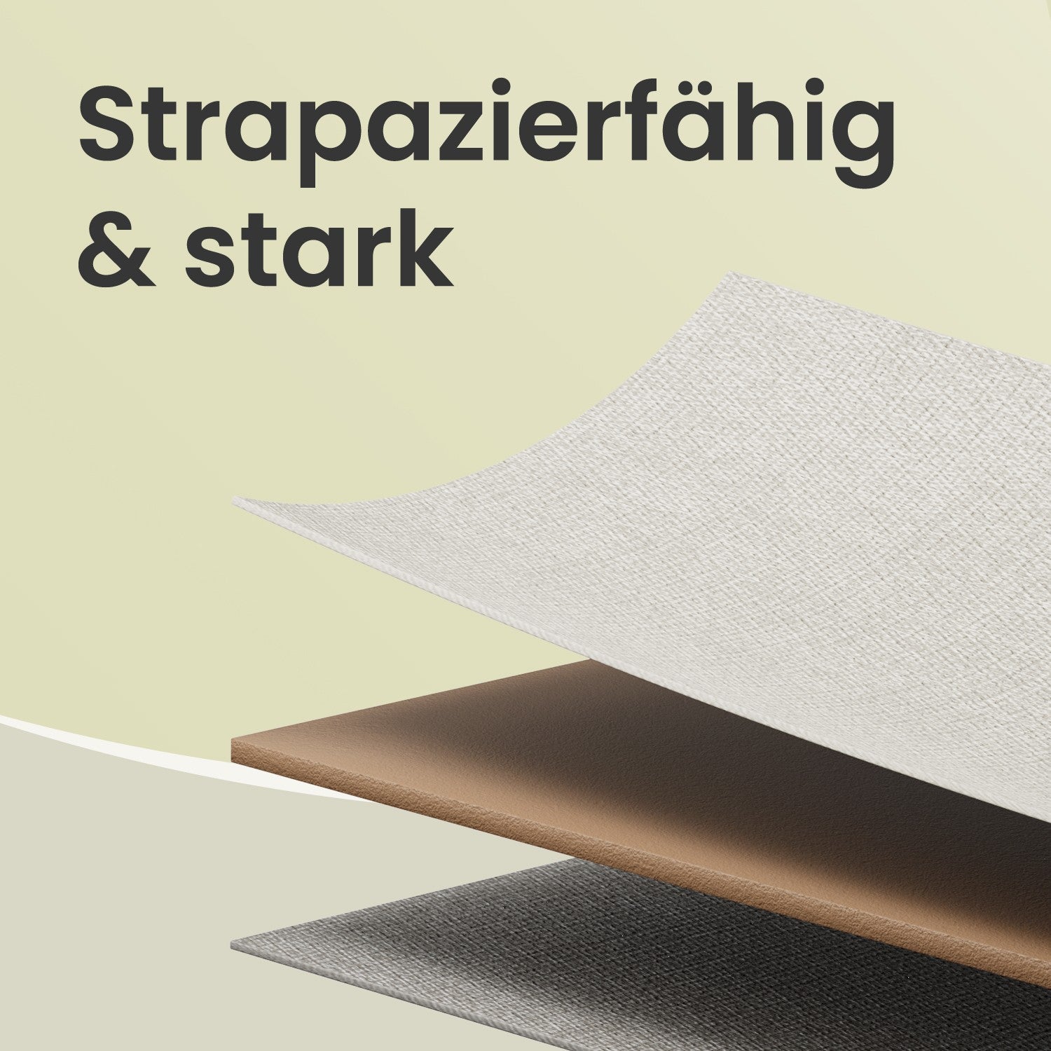 Brustkiste - 5 Stoffschubladen - Metallrahmen - Speicherschrank