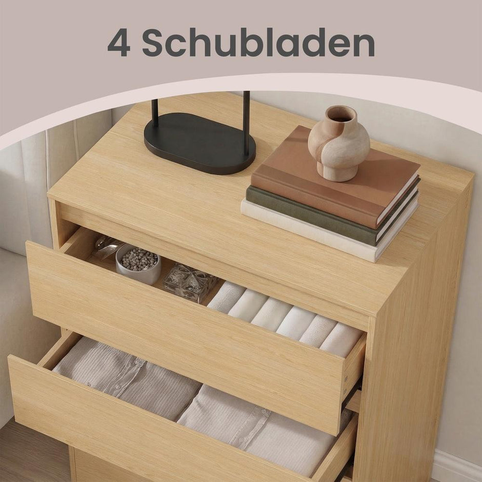 Commode - Opbergkast - 4 Laden - Geel