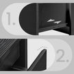 Commode - 8 Lades - Modern - 119 cm Breed - Ebbenzwart