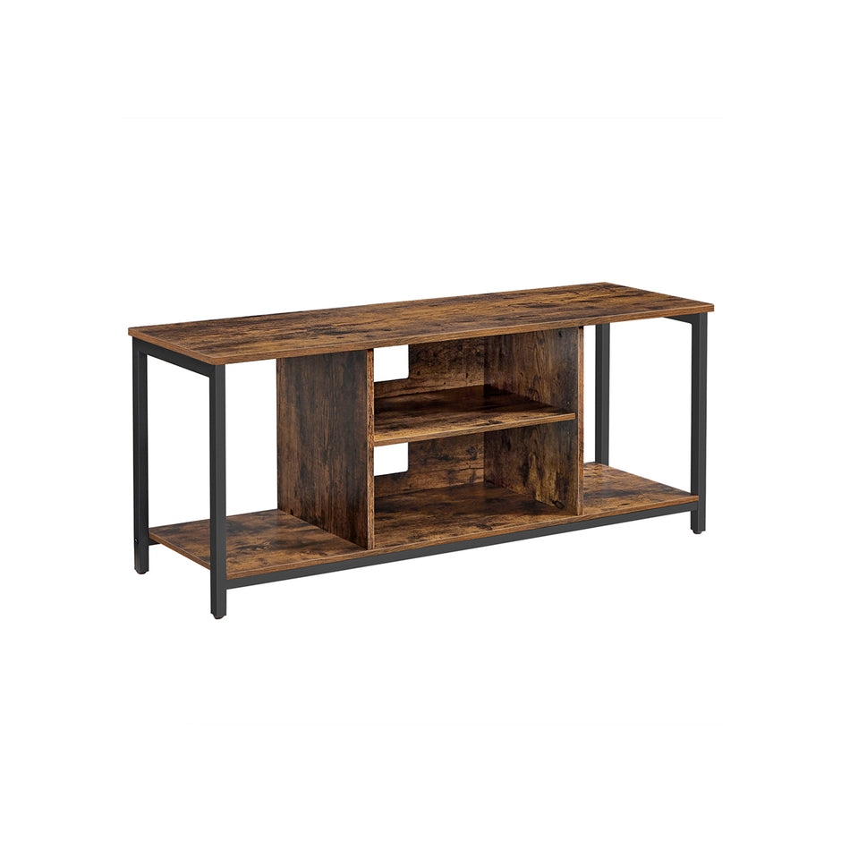 TV-Möbel-Open-Fächer-40 x 120 x 50 cm-Vintage-Black-Black