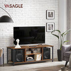 TV-Möbel-Open-Fächer-40 x 120 x 50 cm-Vintage-Black-Black