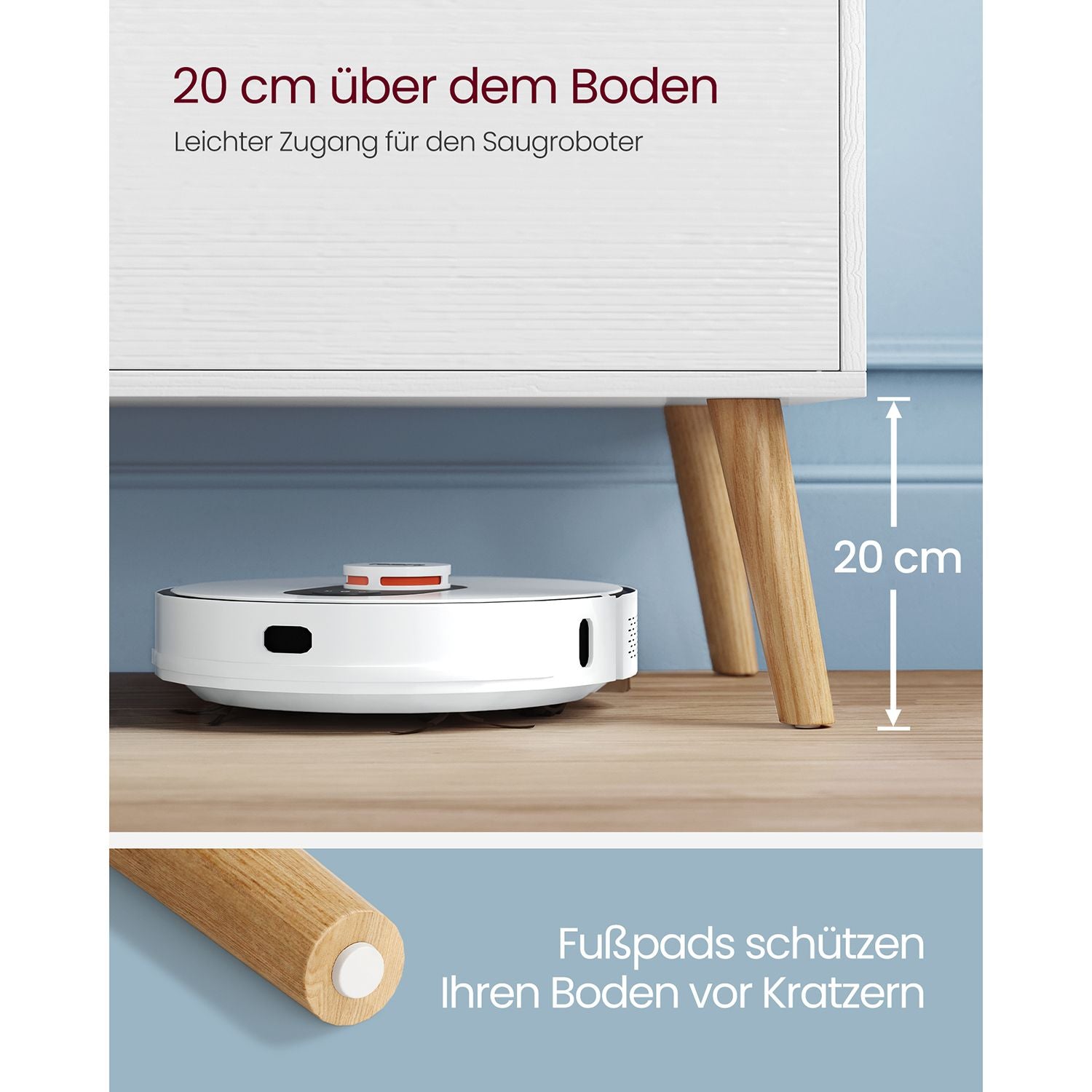 TV-Möbel-1-Tür-40 x 120 x 49 cm-weiß
