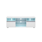 TV -Möbel - Fernsehtisch - mit offenen Regalen - LED -Beleuchtung - 160 cm