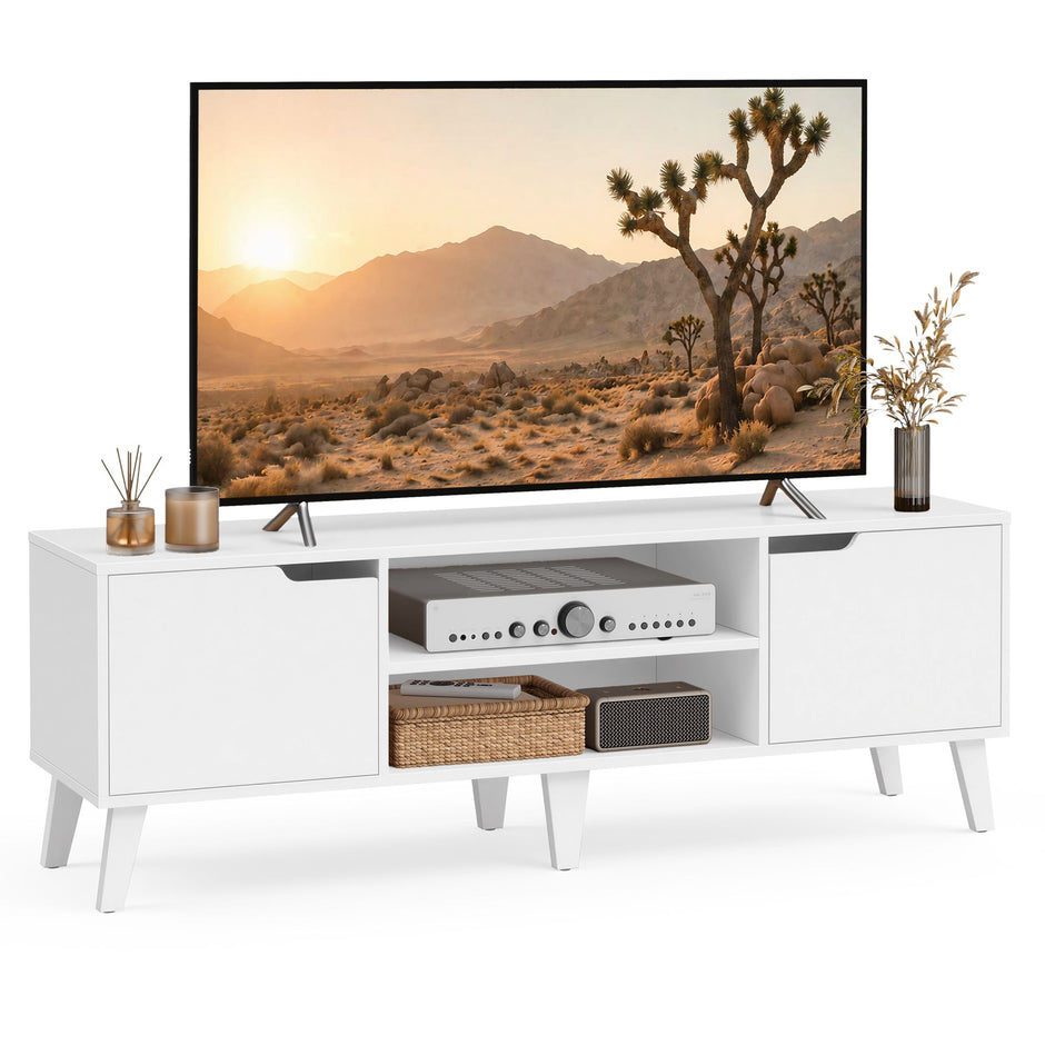 Tv-meubel - Voor Televisies tot 65 Inch - Wolkwit - 147 x 39 x 50,1 cm