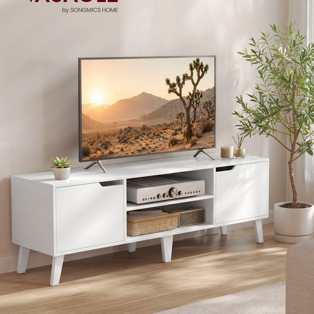 Tv-meubel - Voor Televisies tot 65 Inch - Wolkwit - 147 x 39 x 50,1 cm